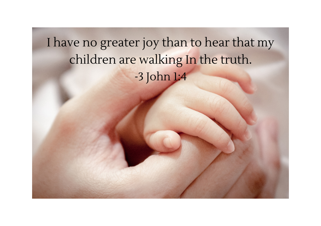 Our greatest job as parents is the time spent on our knees